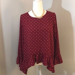 Harlowe & Graham Crimson Top